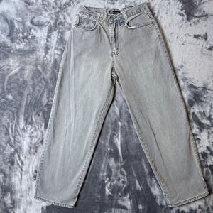 Vintage Y2K No Boundaries 30x32 Wide Leg Gray Streetwear